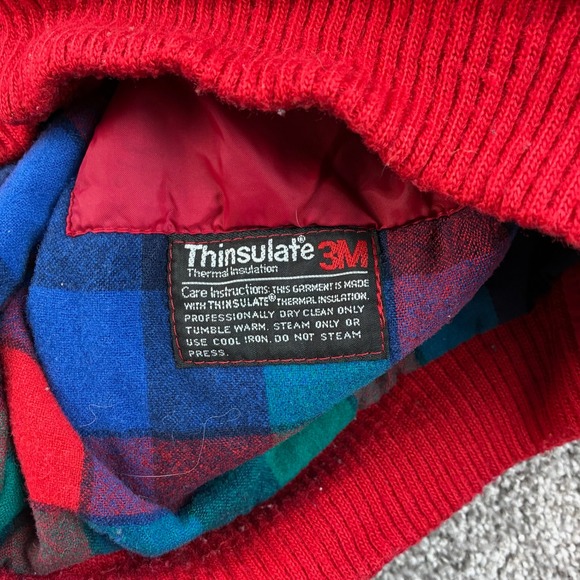 Vintage Pendleton Country Sophisticates Bomber Jacket Mens Large Flannel Lined - Picture 6 of 8